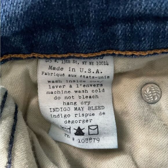 Rag & Bone The Capri Jeans Cypress Blue Skinny Size 24 - Picture 6 of 7
